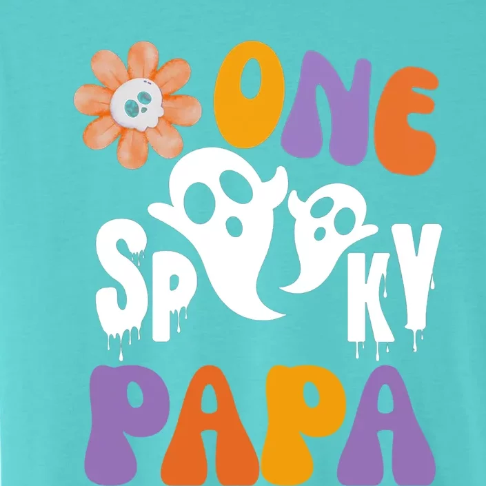 One Spooky Papa Of The Birthday Halloween 1St Daddy Gift ChromaSoft Performance T-Shirt