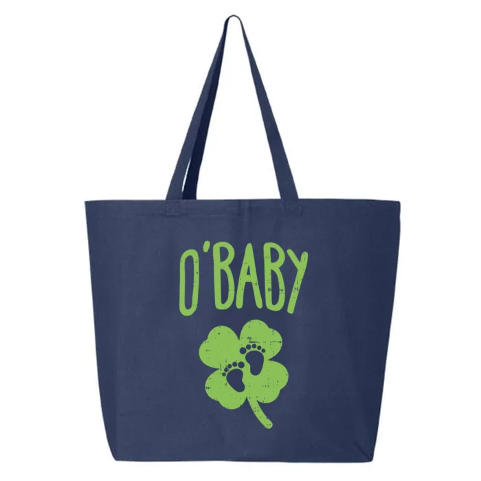 O St Patricks Day Pregancy Announcet Gift Mom Gift 25L Jumbo Tote