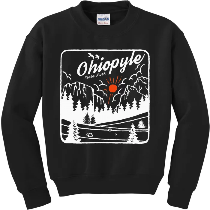 Ohiopyle State Park Pennsylvania Modern Cool Pn Kids Sweatshirt