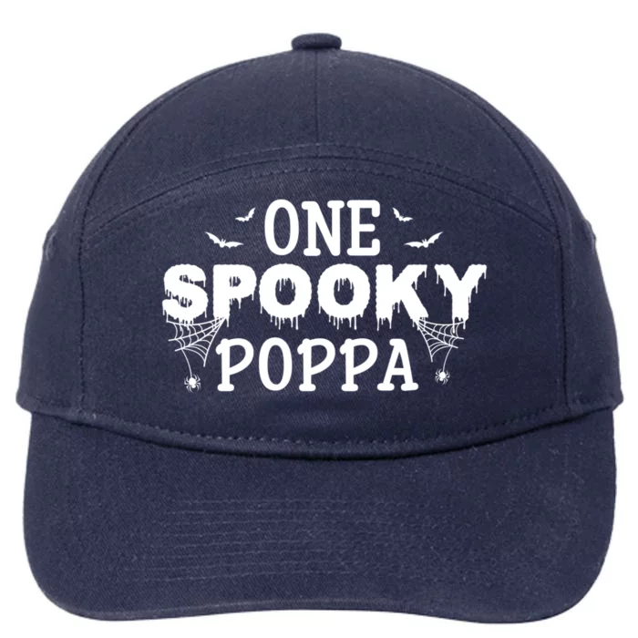 One Spooky Poppa Group Matching Family Halloween Costumes Meaningful Gift 7-Panel Snapback Hat