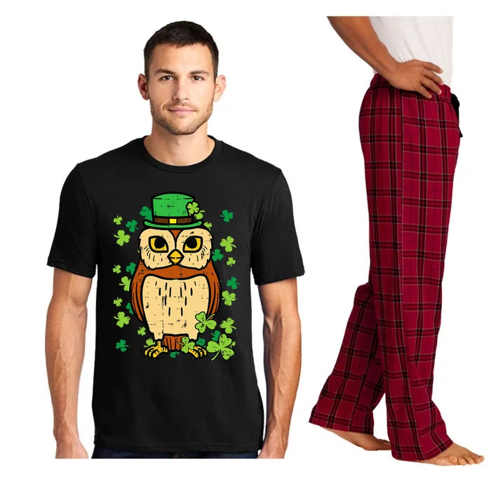 Owl Saint Pattys Paddys Irish St Patricks Day Pajama Set