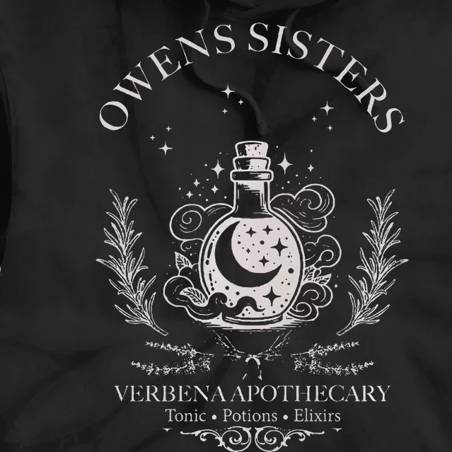 Owens Sisters Practical Magic Halloween Apothecary Premium Tie Dye Hoodie