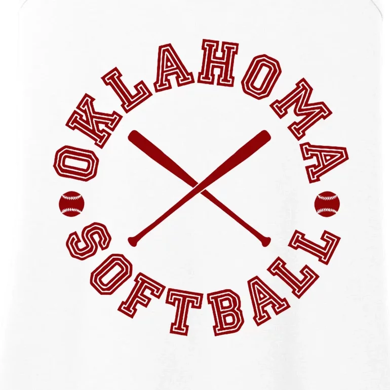 Oklahoma Softball Roundel Ladies Essential Tank