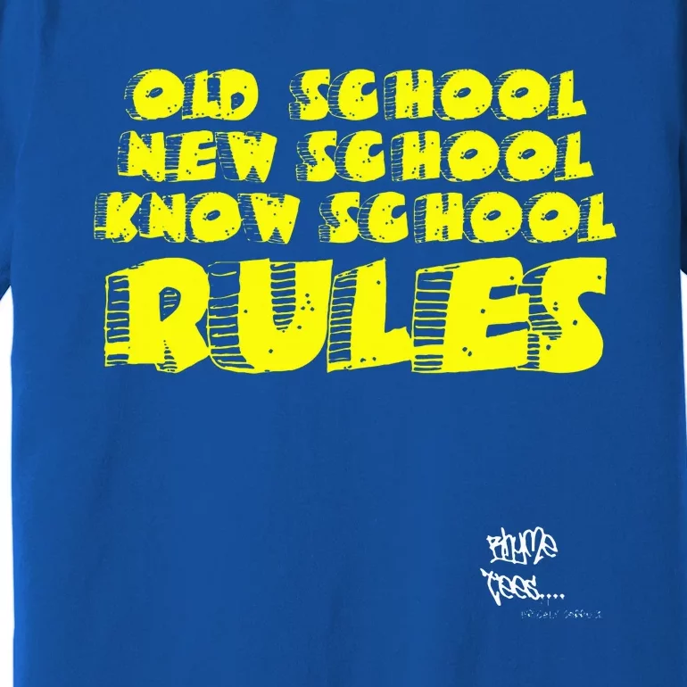 Old School Rap Hip Hop 2000s New School Know School Nas Premium T-Shirt