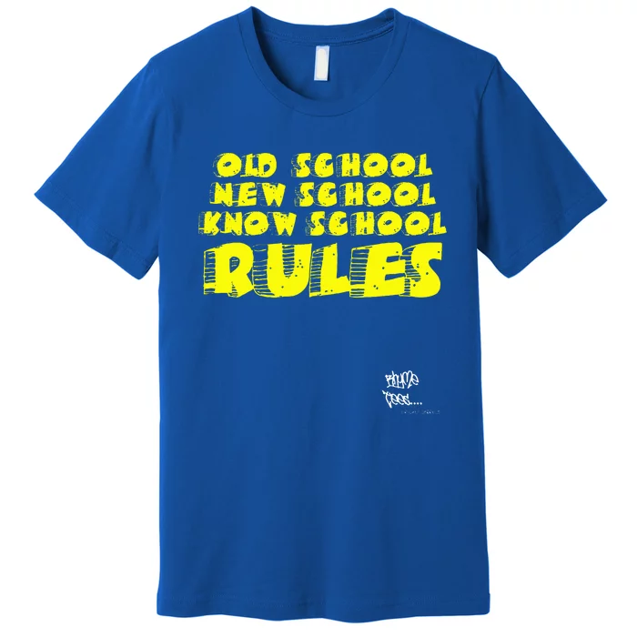 Old School Rap Hip Hop 2000s New School Know School Nas Premium T-Shirt