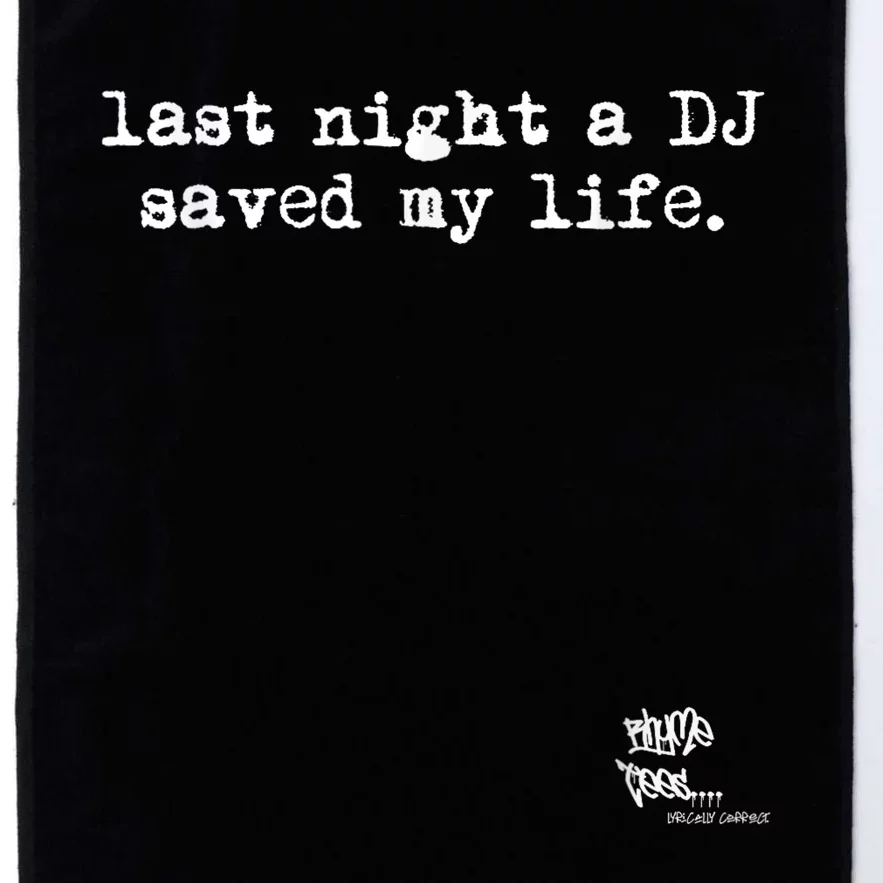 Old School Rap Hip Hop Last Night A Dj Saved My Life 80S Platinum Collection Golf Towel