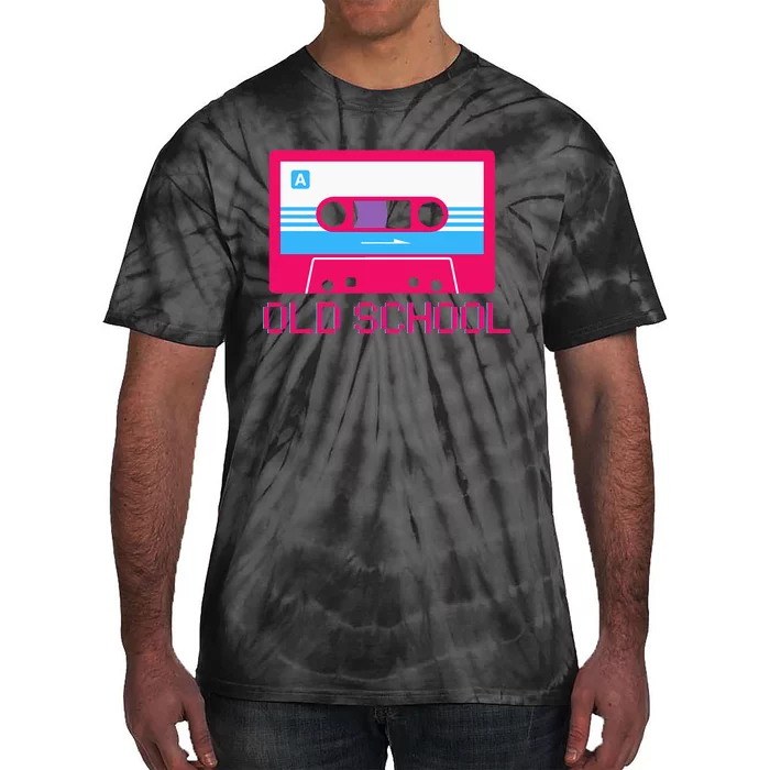 Old School Retro 80s 90s Hip Hop Cassette Tie-Dye T-Shirt