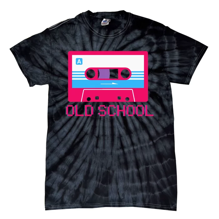 Old School Retro 80s 90s Hip Hop Cassette Tie-Dye T-Shirt