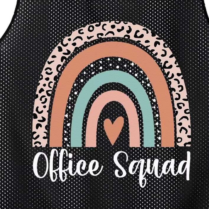 Office Squad Rainbow Administrative Assistants School Team Mesh Reversible Basketball Jersey Tank