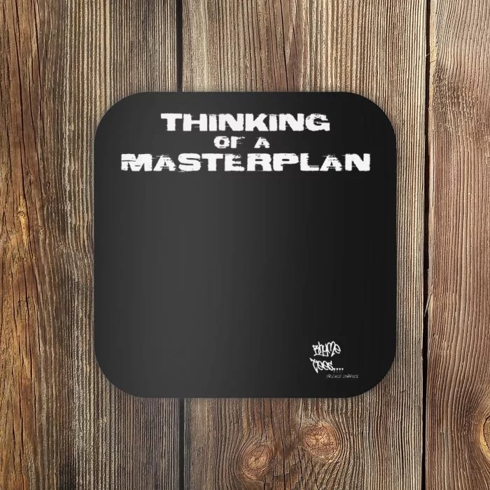 Old School Rap Hip Hop Merch Masterplan Coaster