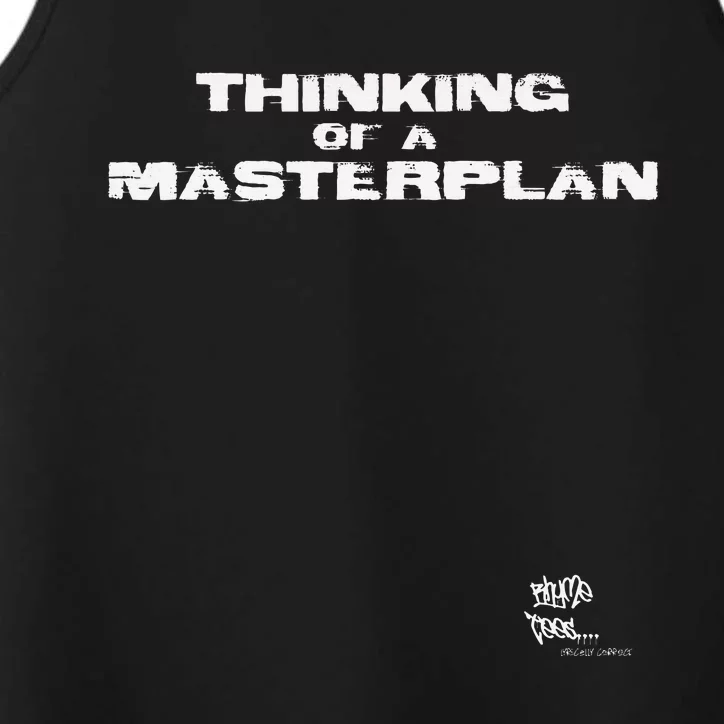 Old School Rap Hip Hop Merch Masterplan Performance Tank