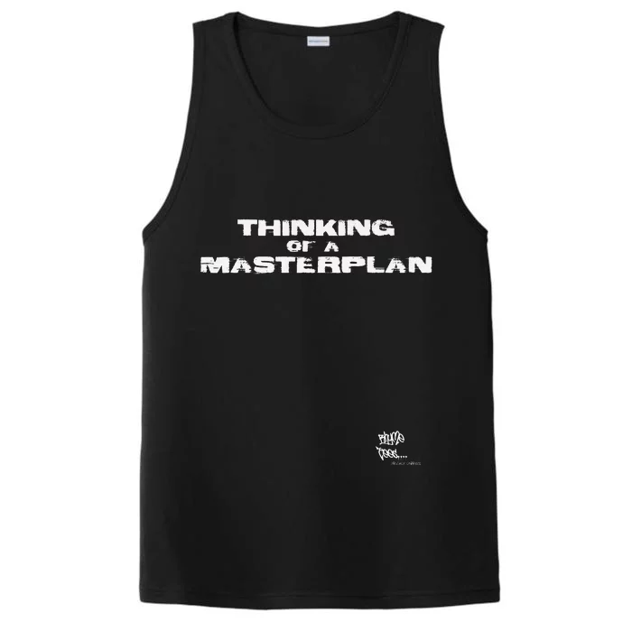 Old School Rap Hip Hop Merch Masterplan Performance Tank