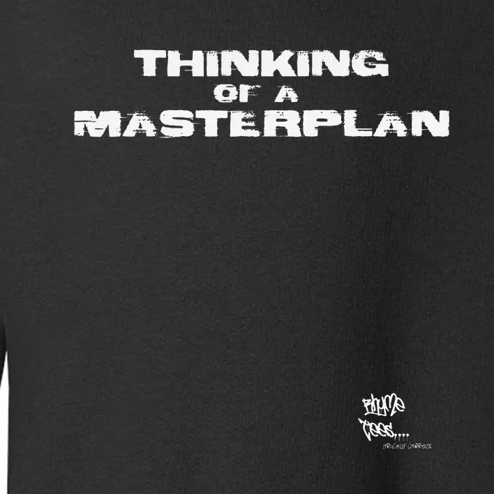 Old School Rap Hip Hop Merch Masterplan Toddler Sweatshirt