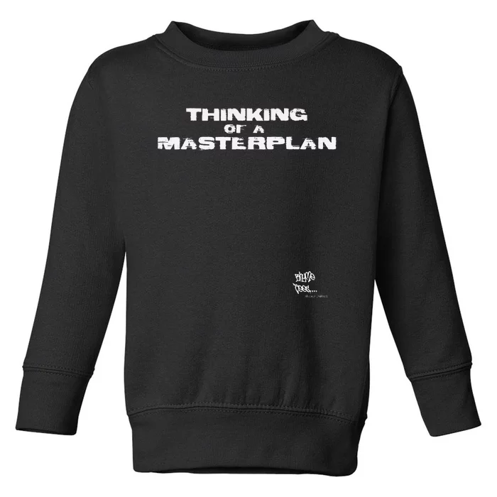 Old School Rap Hip Hop Merch Masterplan Toddler Sweatshirt