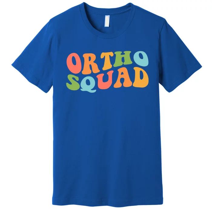 Ortho Squad Retro Orthopedics Doctor Nurse Assistant Medical Gift Premium T-Shirt