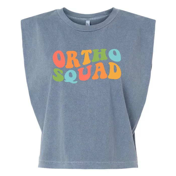 Ortho Squad Retro Orthopedics Doctor Nurse Assistant Medical Gift Garment-Dyed Women's Muscle Tee