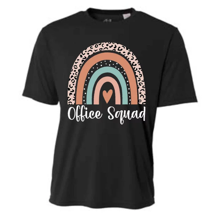 Office Squad Rainbow Administrative Assistants School Team Cooling Performance Crew T-Shirt