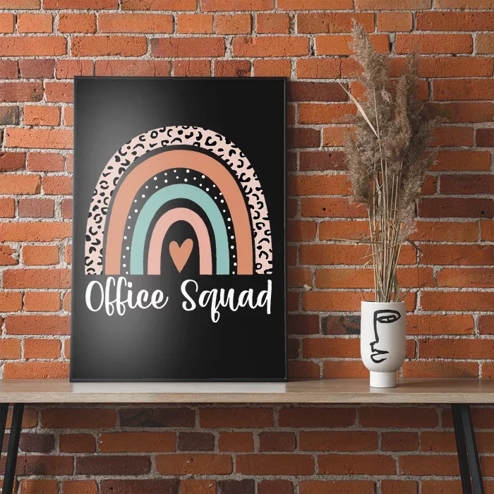 Office Squad Rainbow Administrative Assistants School Team Poster