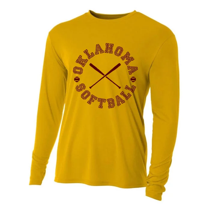 Oklahoma Softball Roundel Cooling Performance Long Sleeve Crew