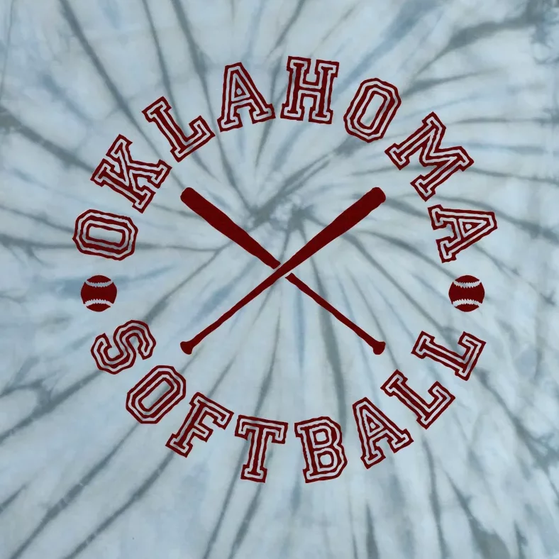 Oklahoma Softball Roundel Tie-Dye T-Shirt