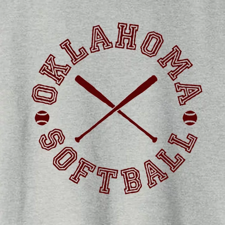 Oklahoma Softball Roundel Women's Crop Top Tee