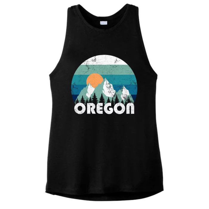 Oregon State Retro Vintage Ladies Tri-Blend Wicking Tank