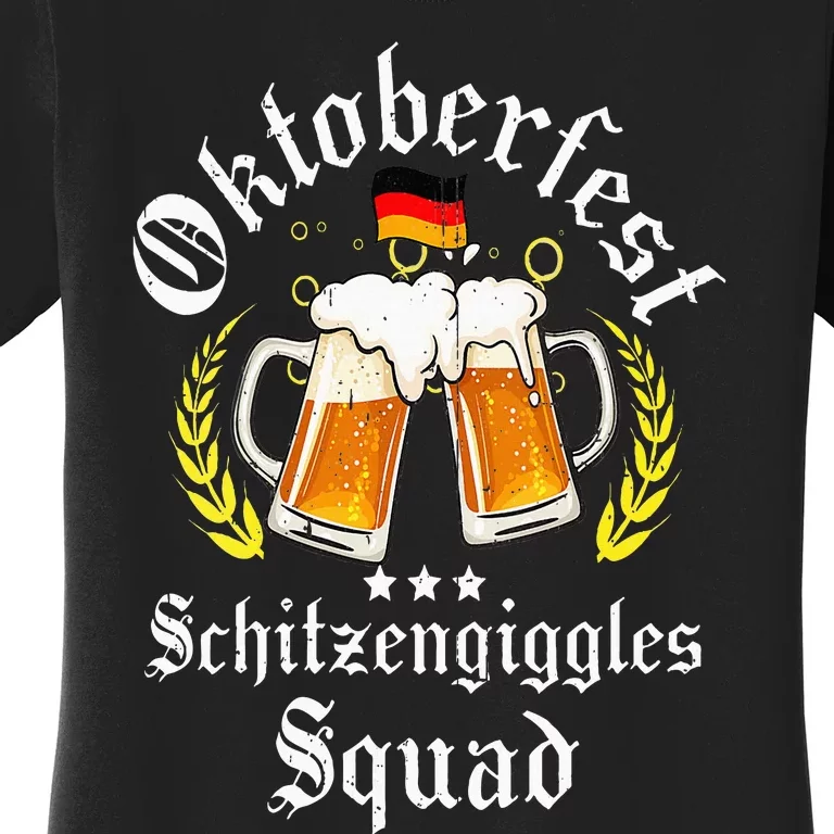 Oktoberfest Schitzengiggle Squad Bavarian Festival Women's T-Shirt