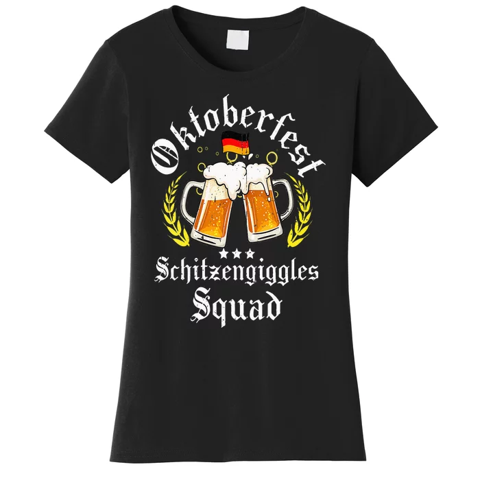 Oktoberfest Schitzengiggle Squad Bavarian Festival Women's T-Shirt