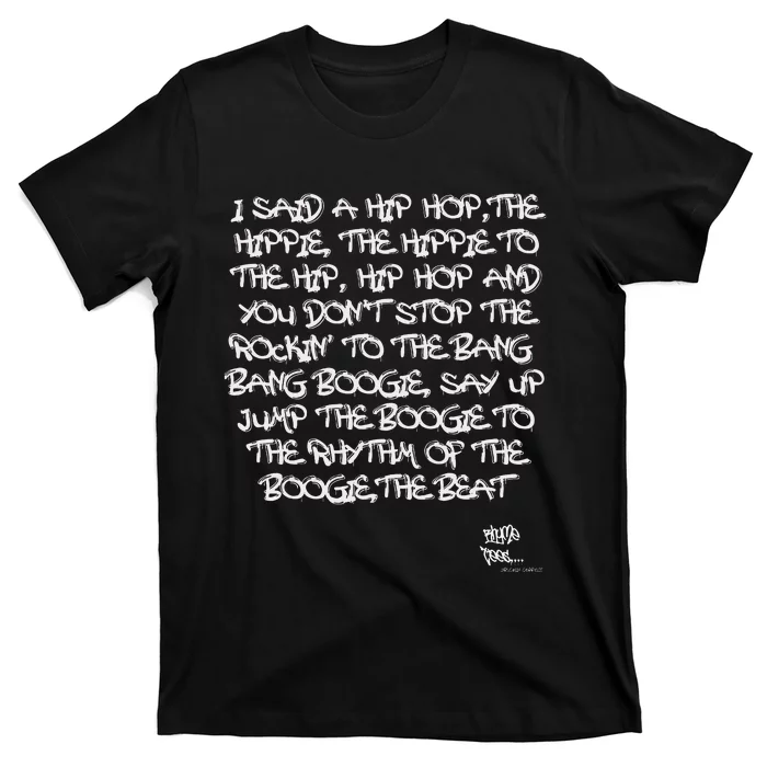 Old School Skool Rap Hip Hop Merch Lyric Quote 80s Graphic T-Shirt