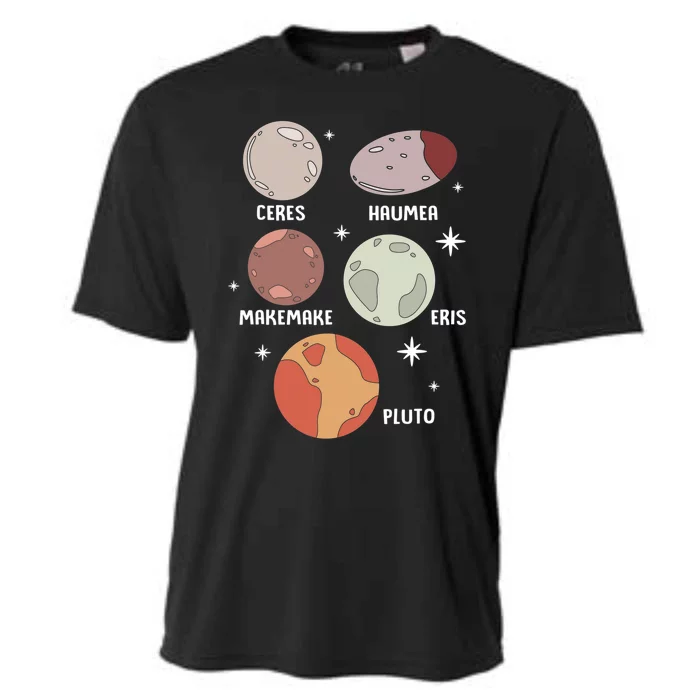 Outer Space Solar System Dwarf Planet For Kids Cooling Performance Crew T-Shirt