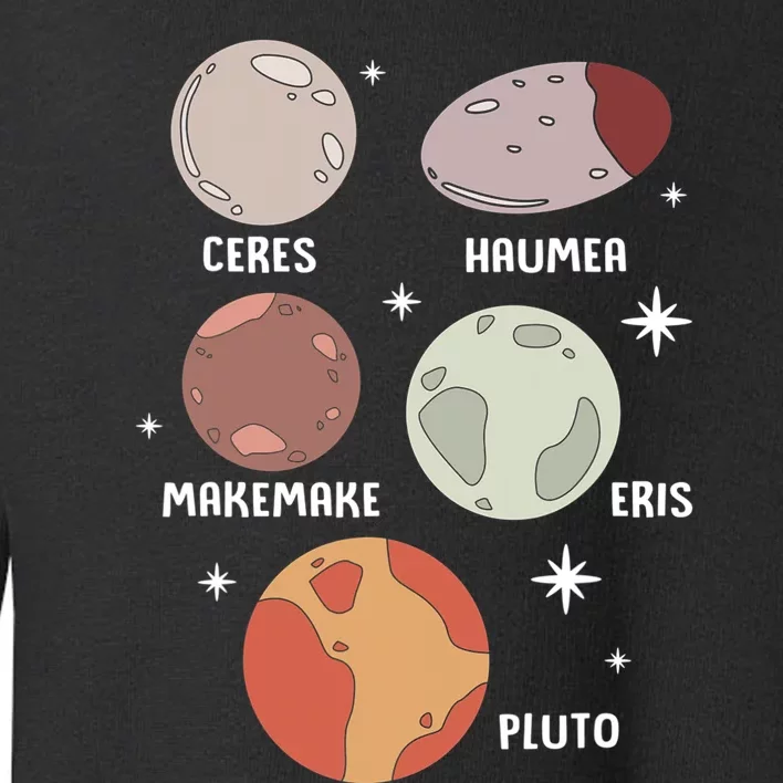 Outer Space Solar System Dwarf Planet For Kids Toddler Sweatshirt