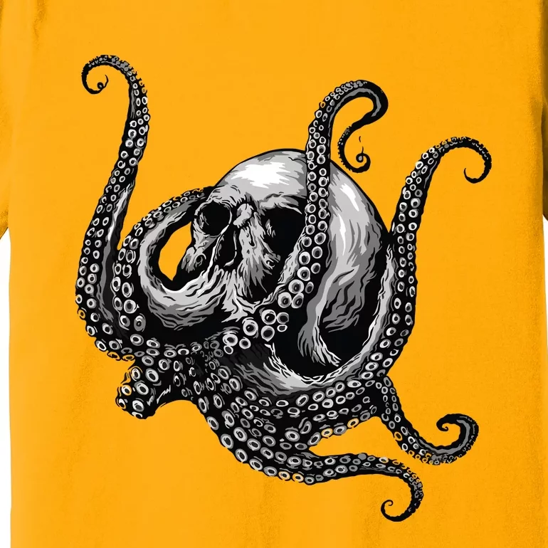 Octopus Sugar Skull Graphic Premium T-Shirt