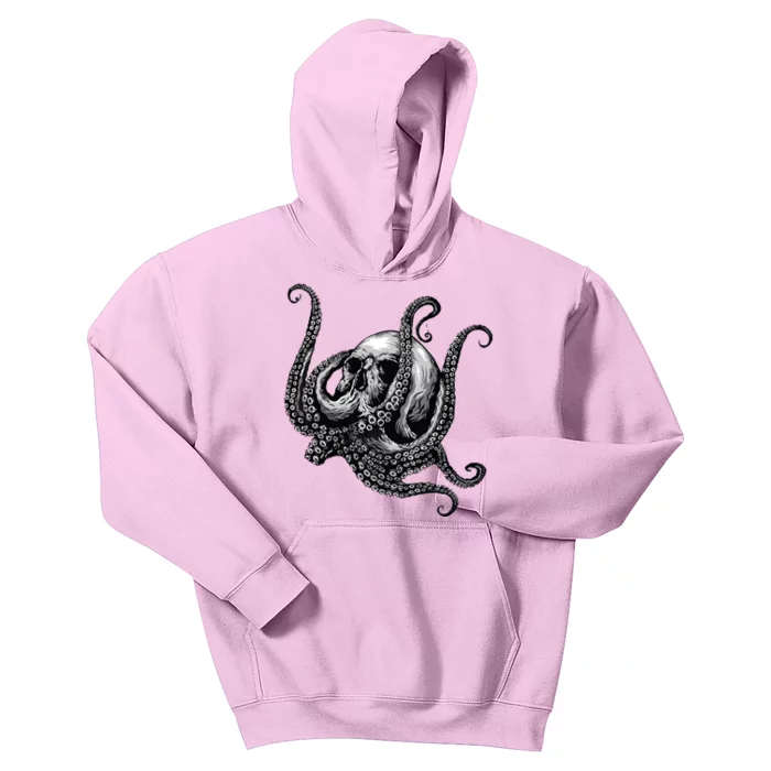 Octopus Sugar Skull Graphic Kids Hoodie