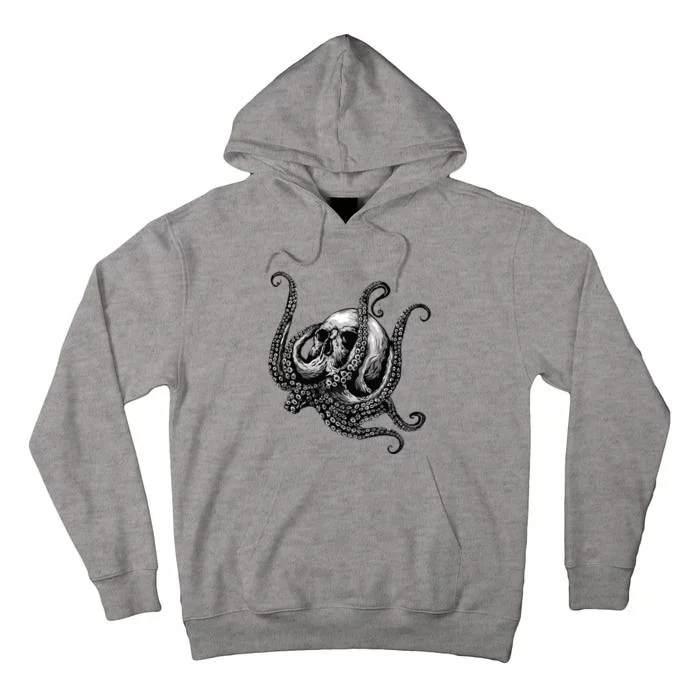 Octopus Sugar Skull Graphic Tall Hoodie