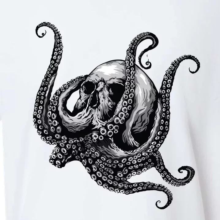 Octopus Sugar Skull Graphic Sueded Cloud Jersey T-Shirt