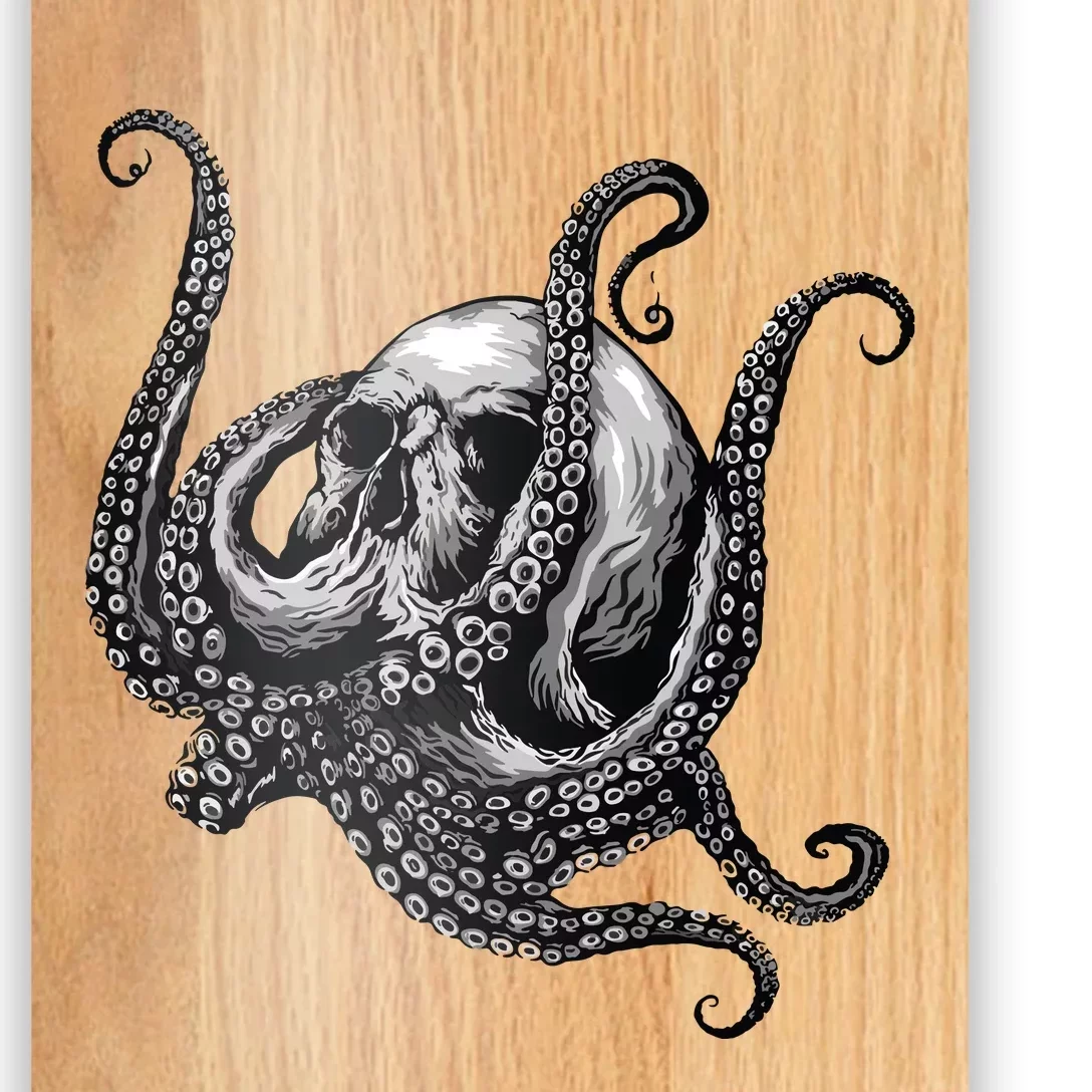 Octopus Sugar Skull Graphic Poster