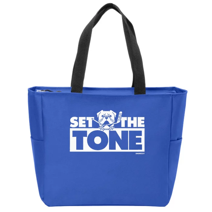 O.Fficial Shoresy Set The Tone Zip Tote Bag