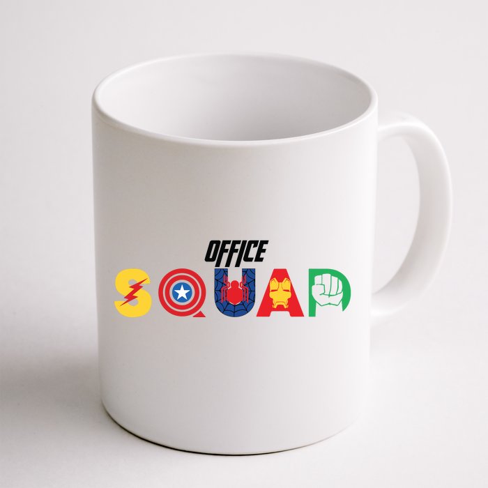 Office Squad Superhero Captain Iron Front & Back Coffee Mug