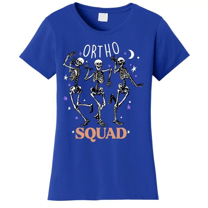 Ortho Squad Skeletons Halloween Orthopedic Nurse Rn Cool Gift Women's T-Shirt