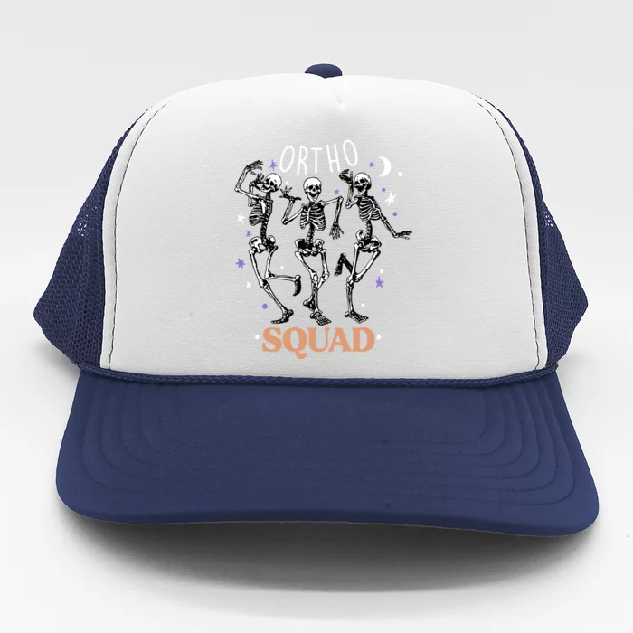 Ortho Squad Skeletons Halloween Orthopedic Nurse Rn Cool Gift Trucker Hat