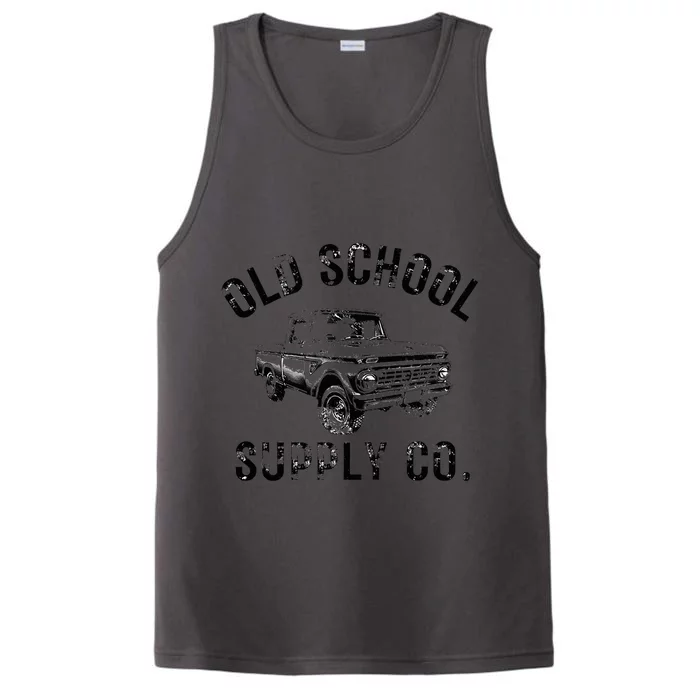 OLD SCHOOL SUPPLY CO. Vintage Retro Pickup Truck Performance Tank