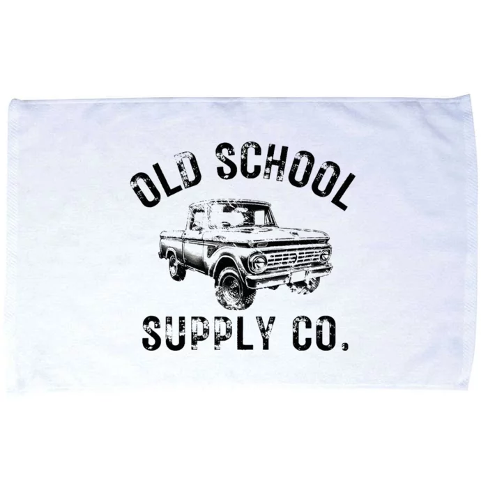 OLD SCHOOL SUPPLY CO. Vintage Retro Pickup Truck Microfiber Hand Towel