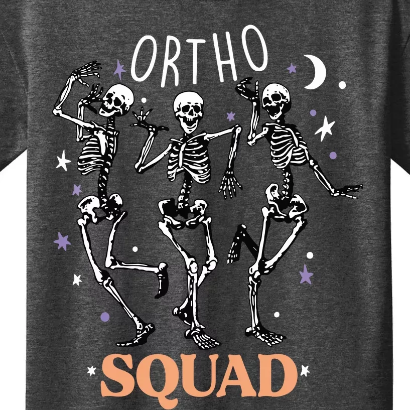 Ortho Squad Skeletons Halloween Orthopedic Nurse RN Kids T-Shirt