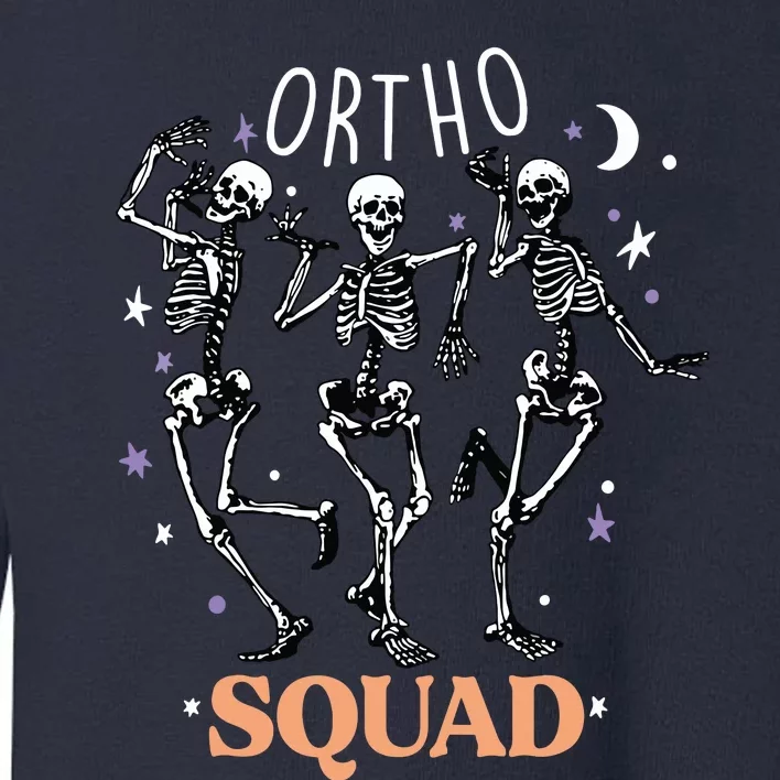 Ortho Squad Skeletons Halloween Orthopedic Nurse RN Toddler Sweatshirt