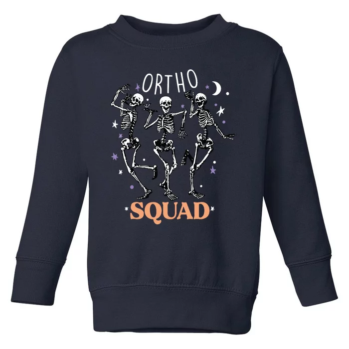 Ortho Squad Skeletons Halloween Orthopedic Nurse RN Toddler Sweatshirt