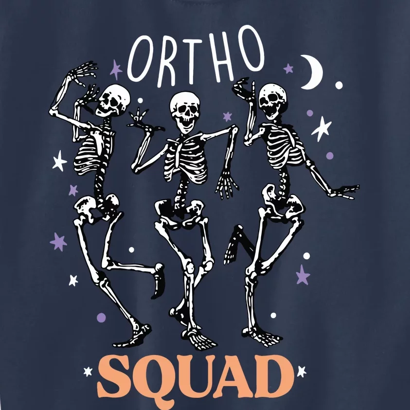 Ortho Squad Skeletons Halloween Orthopedic Nurse RN Kids Sweatshirt