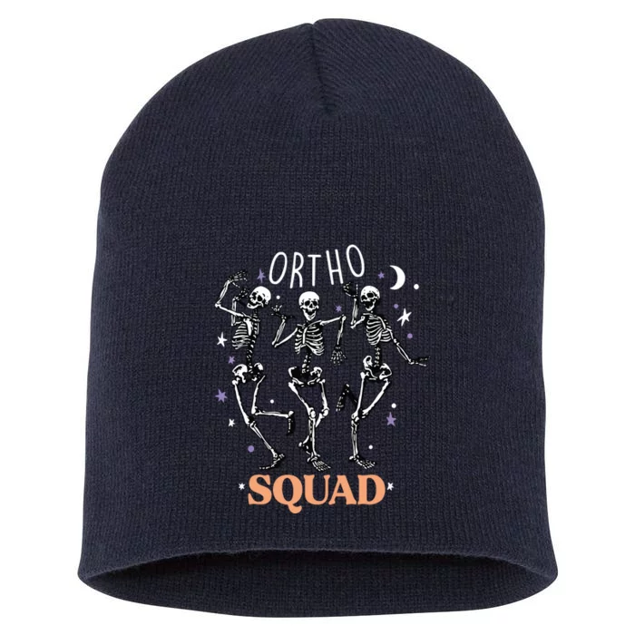 Ortho Squad Skeletons Halloween Orthopedic Nurse RN Short Acrylic Beanie