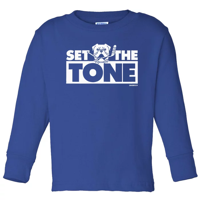 O.Fficial Shoresy Set The Tone Toddler Long Sleeve Shirt