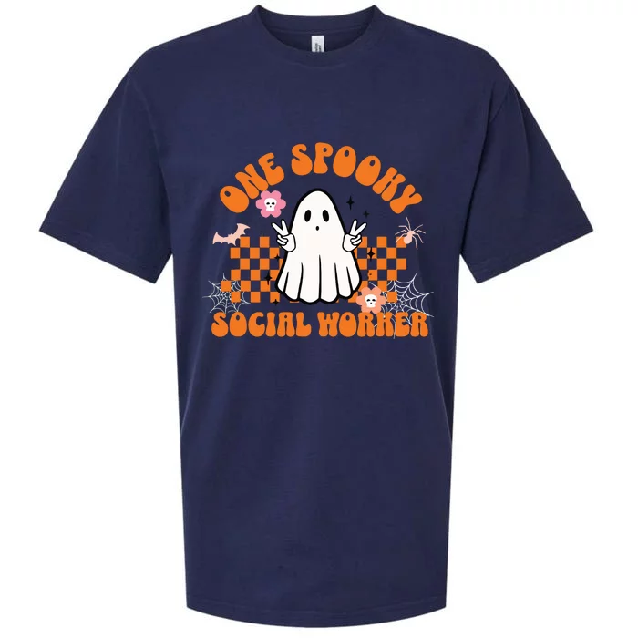 One Spooky Social Worker For Halloween For Advocate Sueded Cloud Jersey T-Shirt