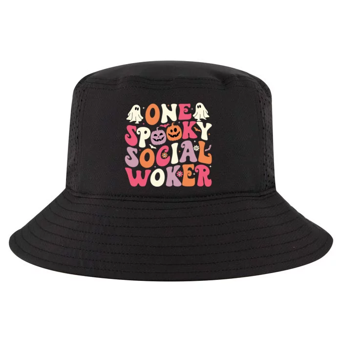 One Spooky Social Worker Halloween Social Worker Cool Comfort Performance Bucket Hat